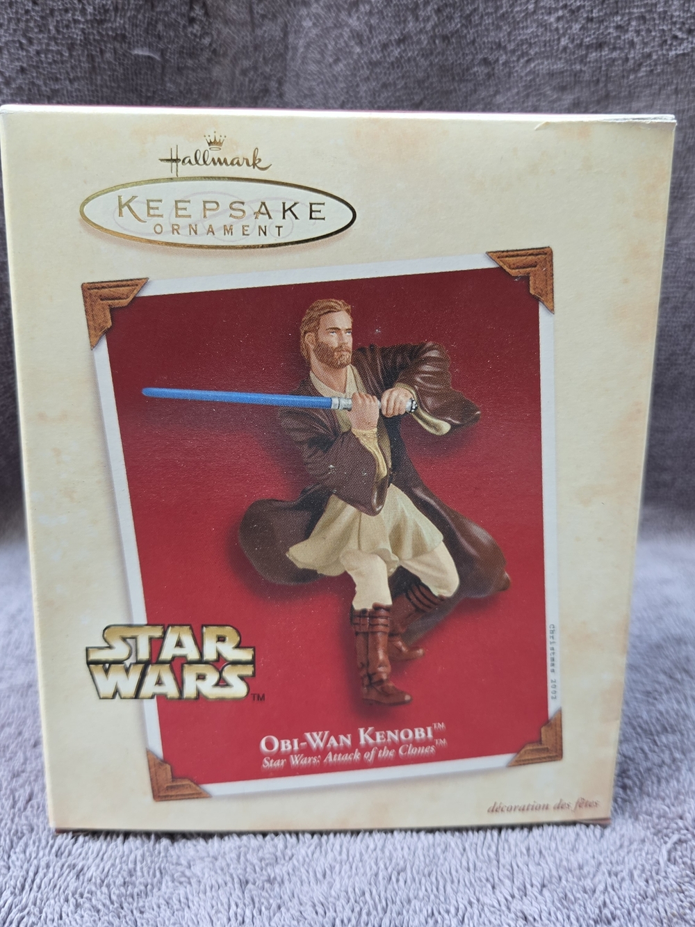 2002 Hallmark Star Wars Obi-Wan Kenobi Attack of the Clones Ornament